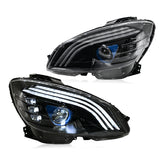 LED Headlight Assembly For Mercedes-Benz C Class 2008-2010 W204, Easy Installation, Plug and Play - Kuerled